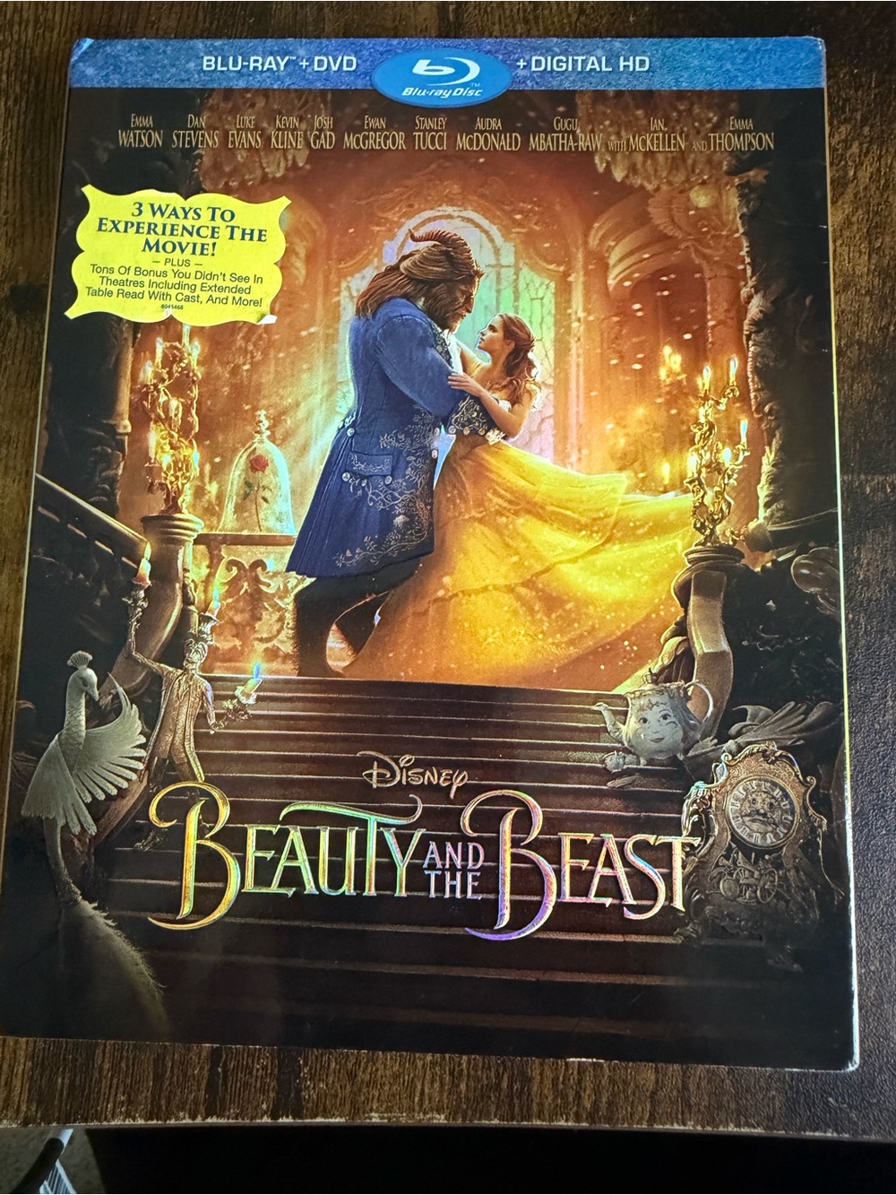Disney Beauty and the Beast dvd and blue ray combo